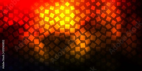 Dark Orange vector layout with lines  rectangles. Abstract gradient illustration with colorful rectangles. Pattern for commercials  ads.