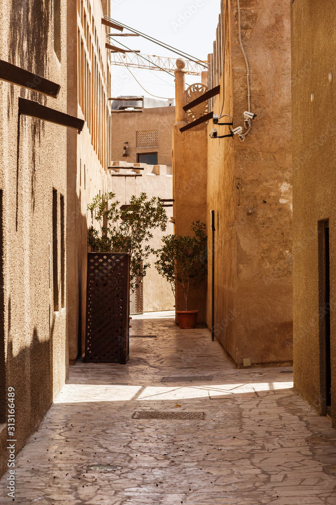 Fototapeta premium Streets of the old city of Dubai
