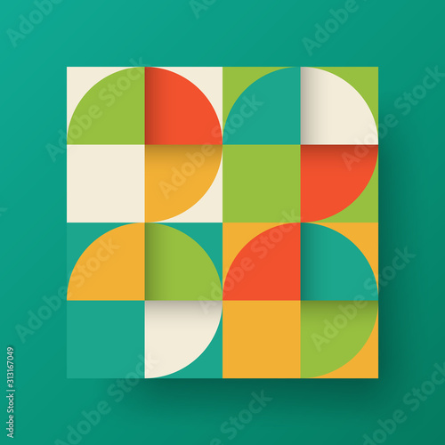 Amazing business advertisement vector mural art square banner mock up. Modern corporate abstract geometric illustration design layout background. Company identity quadrangle texture brochure template.