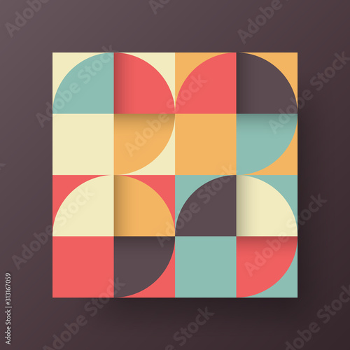 Amazing business advertisement vector mural art square banner mock up. Modern corporate abstract geometric illustration design layout background. Company identity quadrangle texture brochure template.