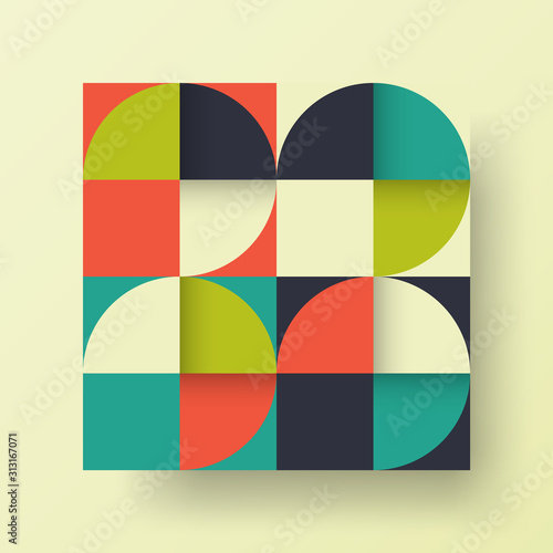 Amazing business advertisement vector mural art square banner mock up. Modern corporate abstract geometric illustration design layout background. Company identity quadrangle texture brochure template.