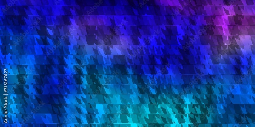 Dark Pink, Blue vector background with lines, triangles. Dark Pink, Blue vector background with lines, triangles.