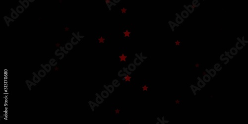 Dark Red vector pattern with abstract stars. Colorful illustration in abstract style with gradient stars. Theme for cell phones.