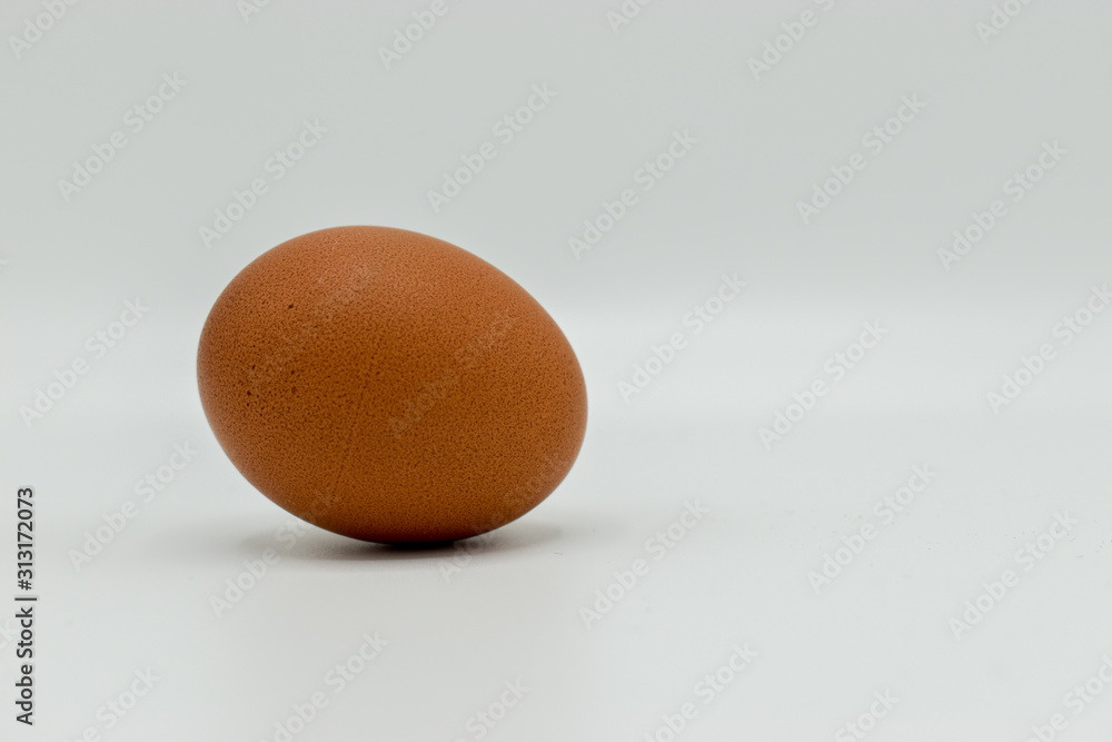 Organic chicken egg isolated on white background Organic chicken egg isolated on white background