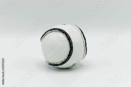Irish Sliotar Hurley ball isolated on White Background photo