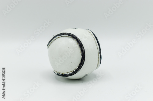 Irish Sliotar Hurley ball isolated on White Background
