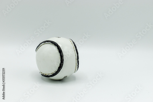 Irish Sliotar Hurley ball isolated on White Background