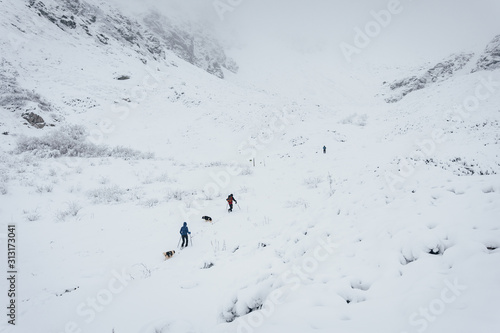 People on Winter Hike