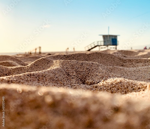 Life guard tower on the beach