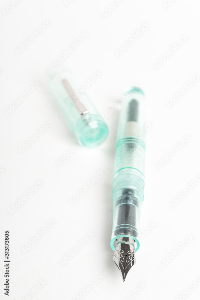 Green Glass Demonstrator Fountain Pen Green Glass Demonstrator Fountain Pen