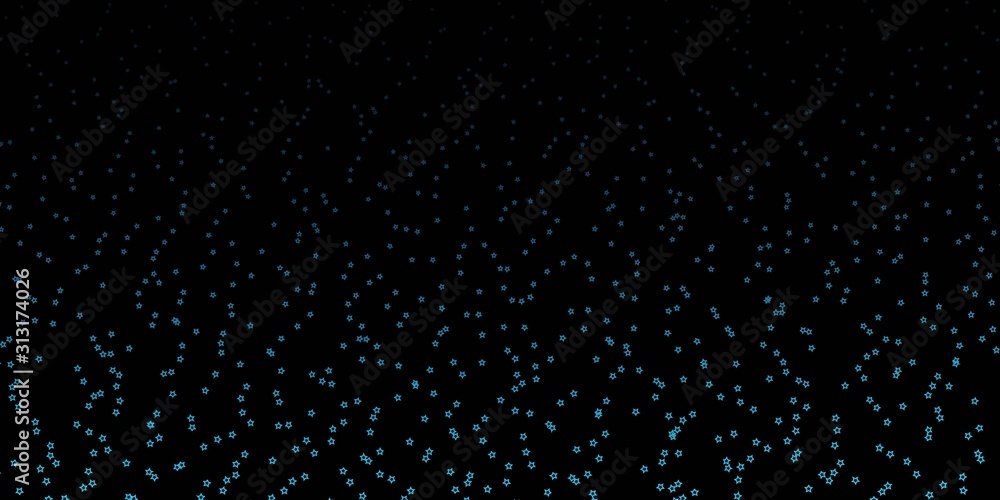 Dark BLUE vector background with small and big stars. Colorful illustration in abstract style with gradient stars. Pattern for new year ad, booklets. Dark BLUE vector background with small and big stars. Colorful illustration in abstract style with gradient stars. Pattern for new year ad, booklets.