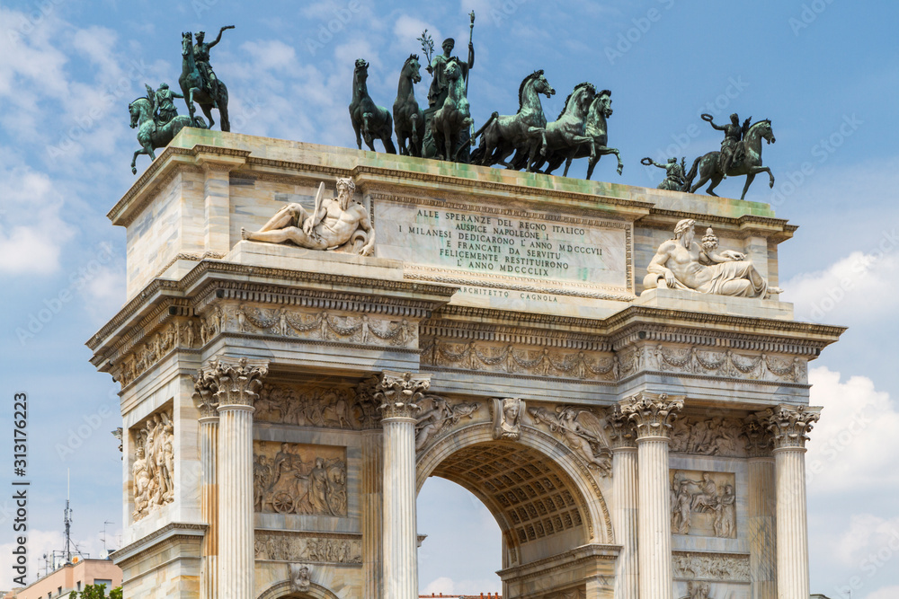 Arch of peace, Milan