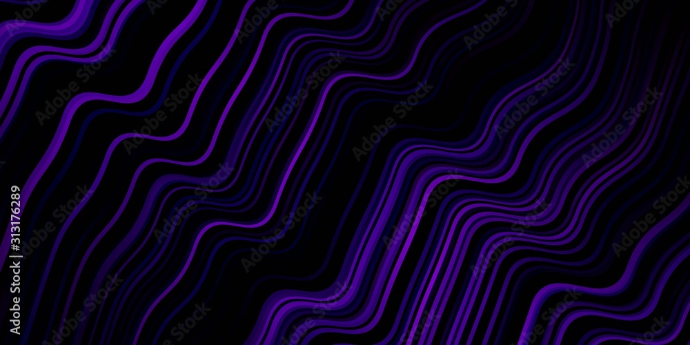 Dark Purple vector layout with wry lines. Abstract gradient illustration with wry lines. Pattern for ads, commercials. Dark Purple vector layout with wry lines. Abstract gradient illustration with wry lines. Pattern for ads, commercials.