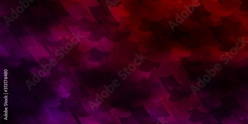 Light Pink, Red vector background in polygonal style.