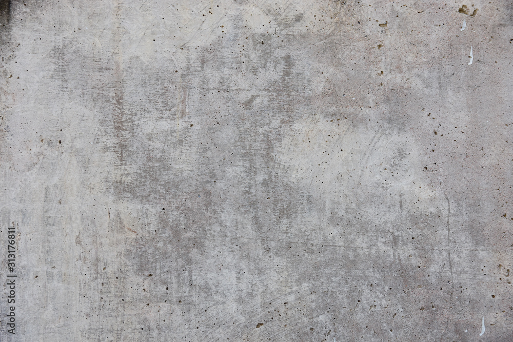 Texture of old gray rough concrete wall for background.