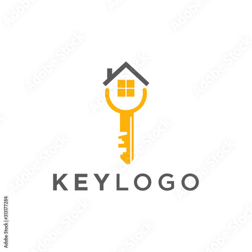 Key Logo Template Design Vector Illustration
