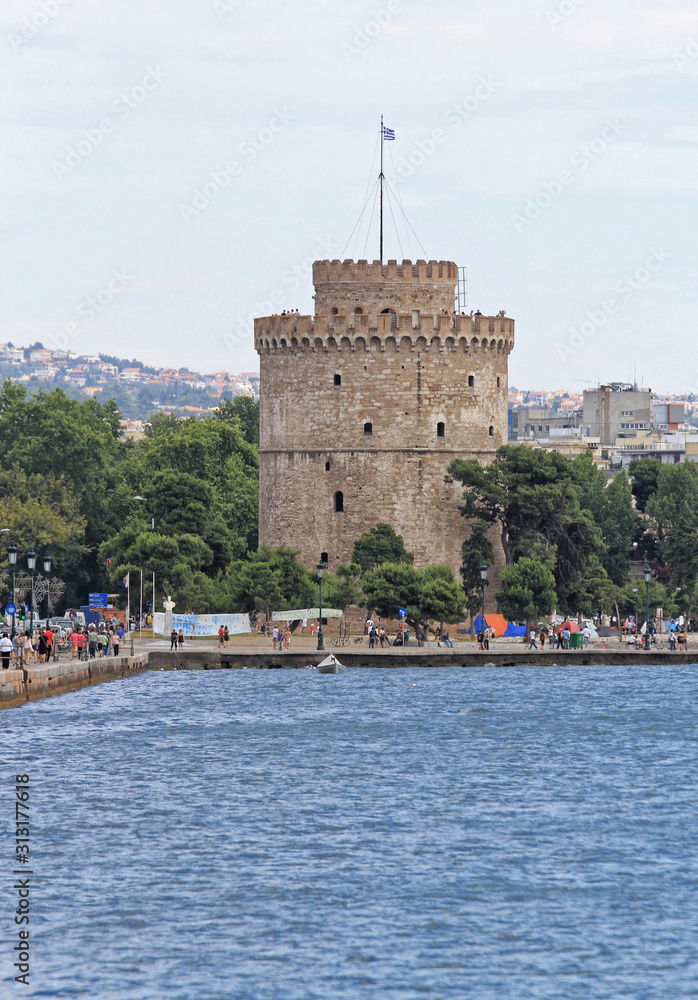 White Tower Landmark Thessaloniki Greece