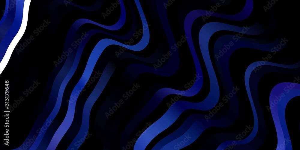 Dark Pink, Blue vector template with wry lines. Illustration in abstract style with gradient curved. Best design for your ad, poster, banner. Dark Pink, Blue vector template with wry lines. Illustration in abstract style with gradient curved. Best design for your ad, poster, banner.