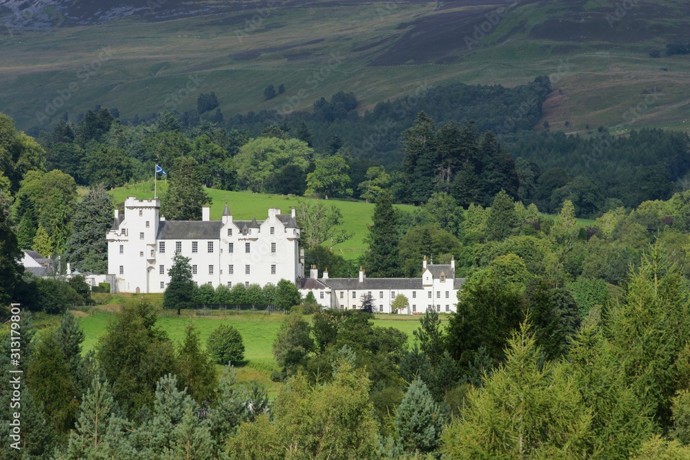 Blair Castle in Perthshire Scotland