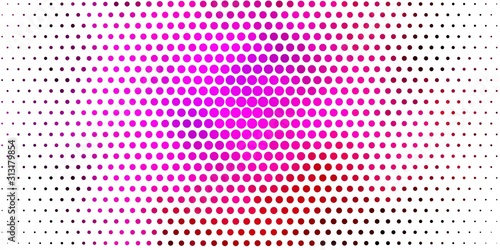 Light Pink vector background with bubbles. Abstract illustration with colorful spots in nature style. Design for your commercials.