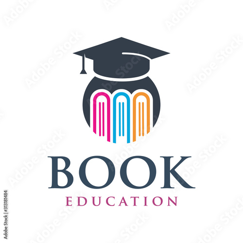 educational book logo design