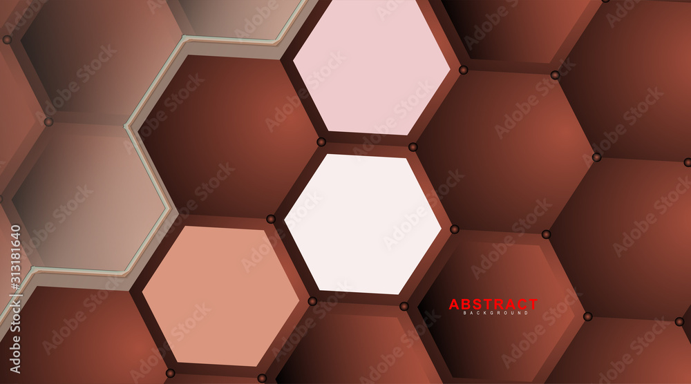 Abstract vector hexagonal geometry background. Surface polygon pattern with hexagon shadows, honeycomb. 3D design technology Abstract vector hexagonal geometry background. Surface polygon pattern with hexagon shadows, honeycomb. 3D design technology
