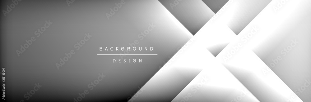 Obraz premium Abstract background - squares and lines composition created with lights and shadows. Technology or business digital template