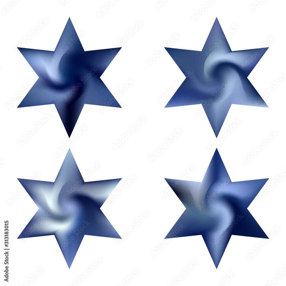 Set of hexagram modern backgrounds. Set of hexagram modern backgrounds.
