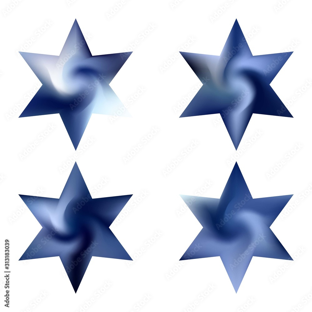 Kit of hexagram gradient backgrounds. Kit of hexagram gradient backgrounds.