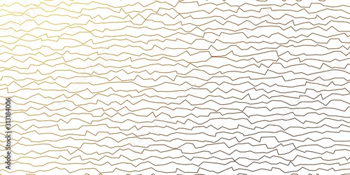 Dark Orange vector template with lines. Colorful illustration with curved lines. Pattern for ads, commercials.