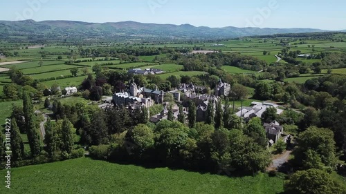 Denbigh castle in wales . photo