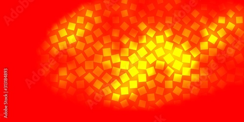 Light Orange vector texture in rectangular style. Rectangles with colorful gradient on abstract background. Template for cellphones.
