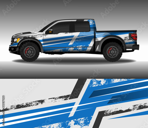 Wrap car decal design vector, custom livery race rally car vehicle sticker and tinting.