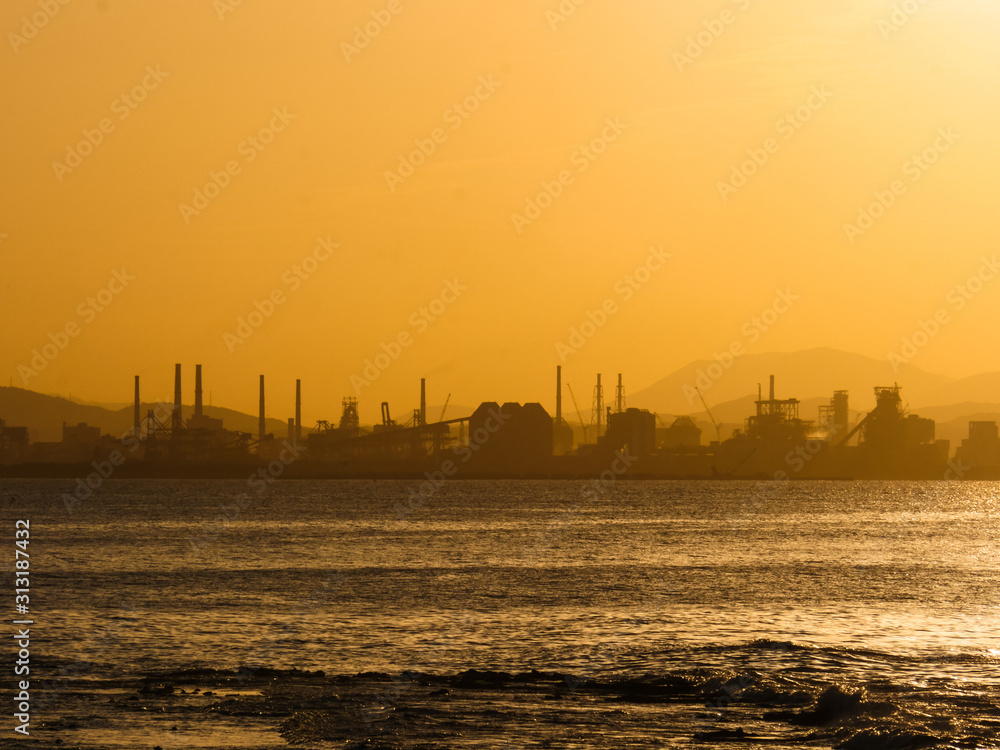 Fototapeta premium seascape of pohang city in south korea
