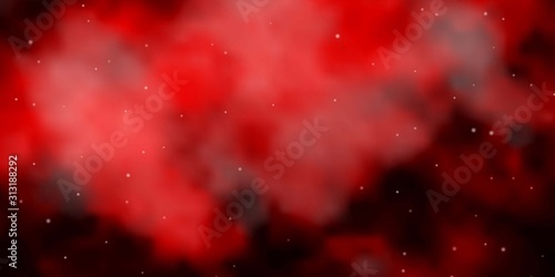Dark Orange vector texture with beautiful stars. Colorful illustration in abstract style with gradient stars. Pattern for websites, landing pages.
