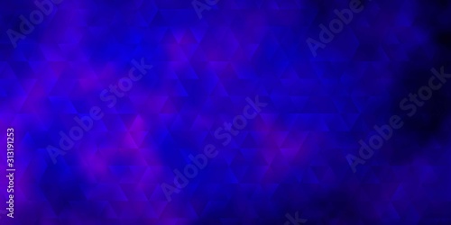 Light Purple vector texture with triangular style.