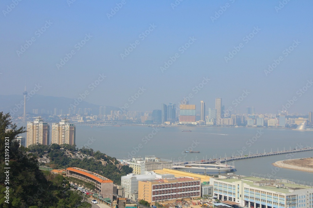 View of Skyline of Macau from Taipa