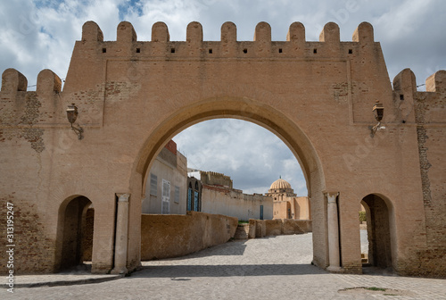 One of Kairouan's medina gates, Tunisia