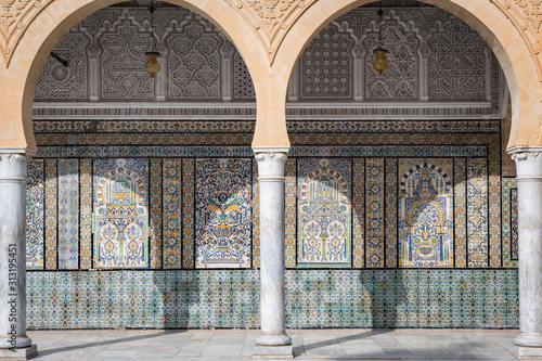 Inner courtyard in the barber mosque, Kairouan