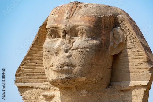Closeup to the sphinx face