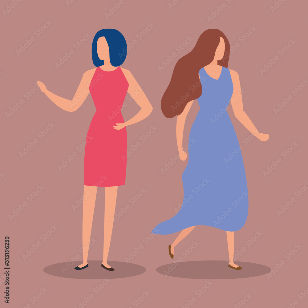 beautiful women avatar characters icons beautiful women avatar characters icons
