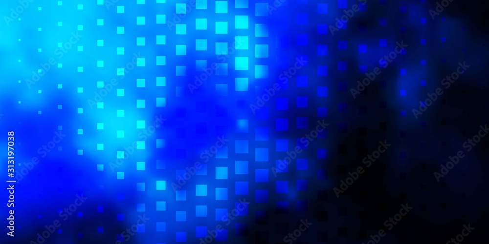 Dark BLUE vector template in rectangles. Illustration with a set of gradient rectangles. Template for cellphones.
