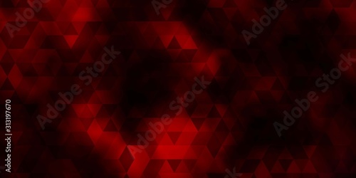 Dark Red vector pattern with polygonal style.