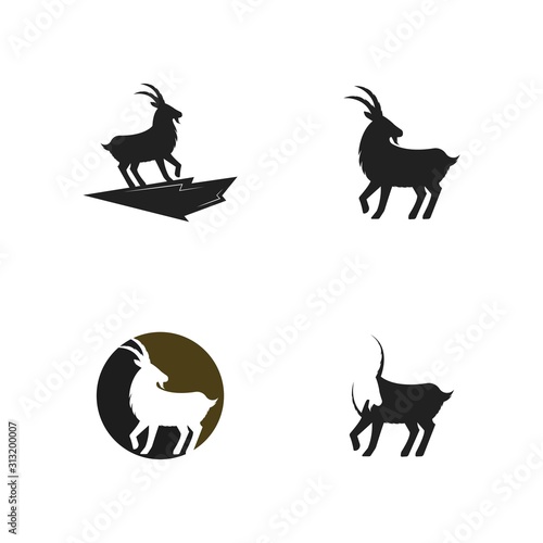 Goat Logo Icon Template vector 