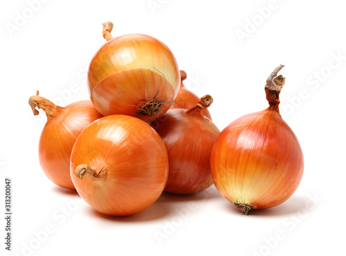 Wallpaper Mural Gold onion vegetable bulbs on white background Torontodigital.ca