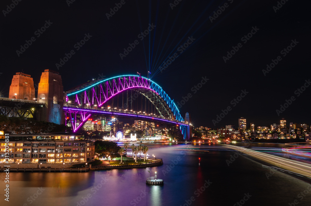 Harbour Bridge Sydney Vivid