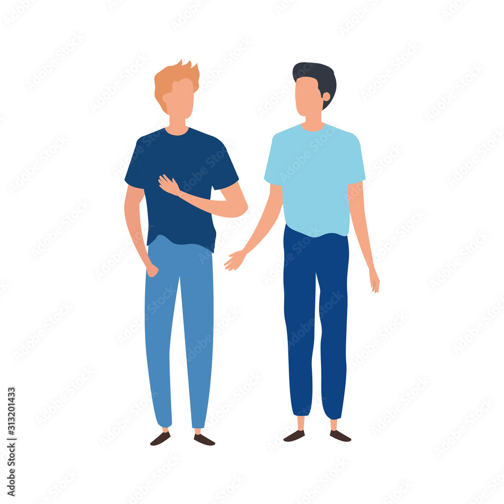 young men avatar character icons young men avatar character icons