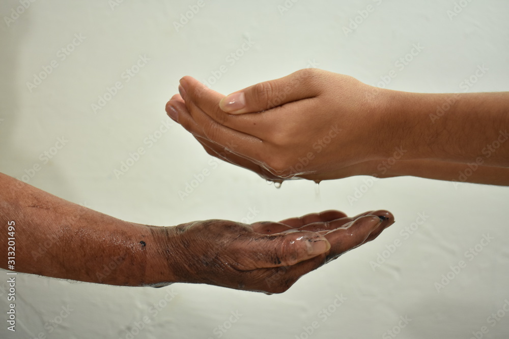 Fototapeta premium Apoyo al prójimo