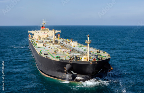 Fototapeta The oil tanker in the high sea
