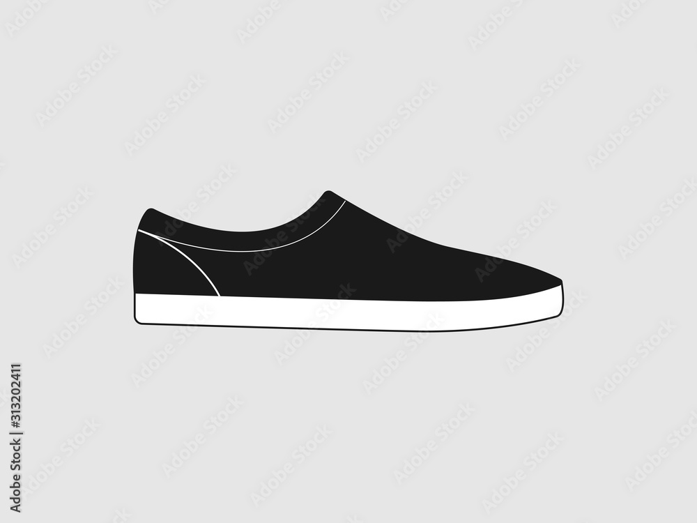Running shoe icon. Vector illustration, flat design. Running shoe icon. Vector illustration, flat design.